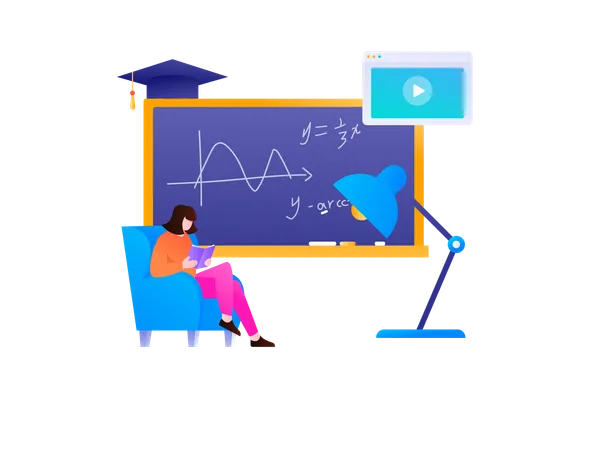 Digital Learning  Illustration