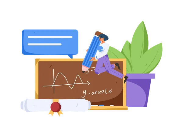 Digital Learning  Illustration