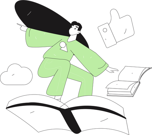 Digital learning  Illustration