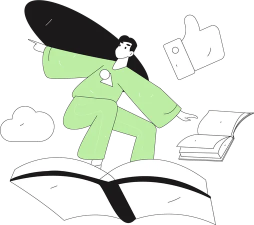 Digital learning  Illustration
