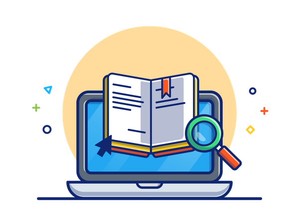 Digital learning  Illustration