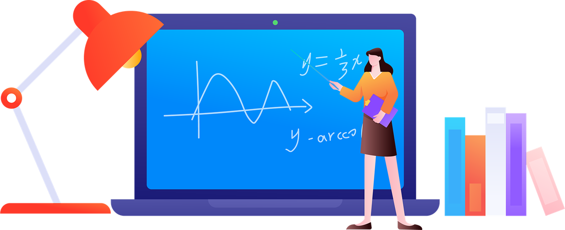 Digital Learning  Illustration