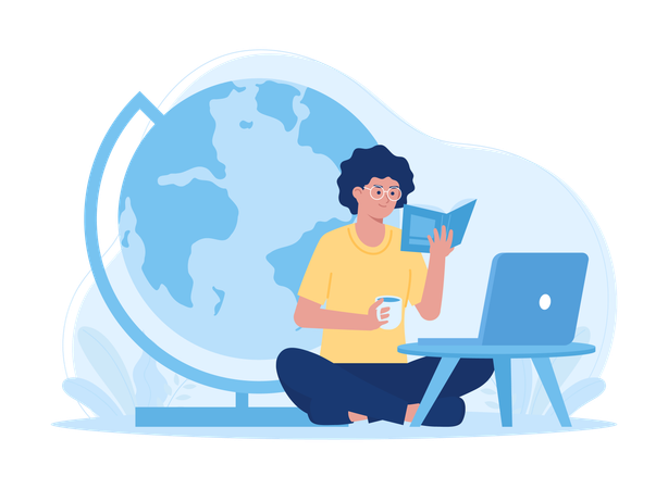 Digital Learning Resources  Illustration