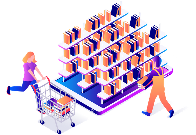 Digital Library  Illustration