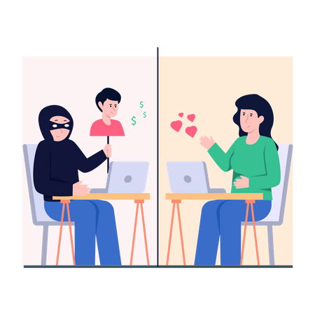 Digital Love Illustration