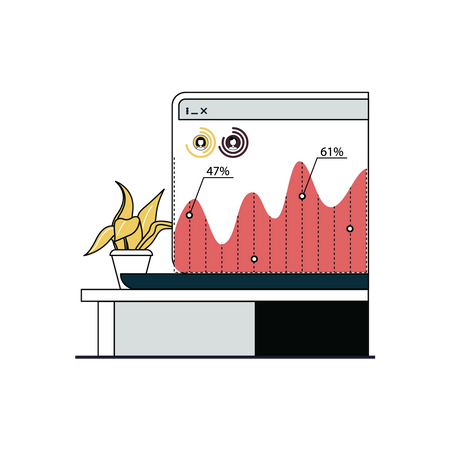 Digital marketing analysis  Illustration