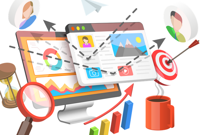 Digital Marketing Analysis  Illustration