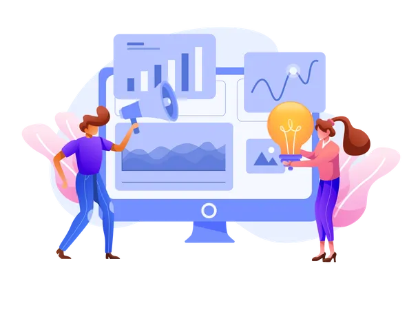 Digital Marketing Analysis  Illustration