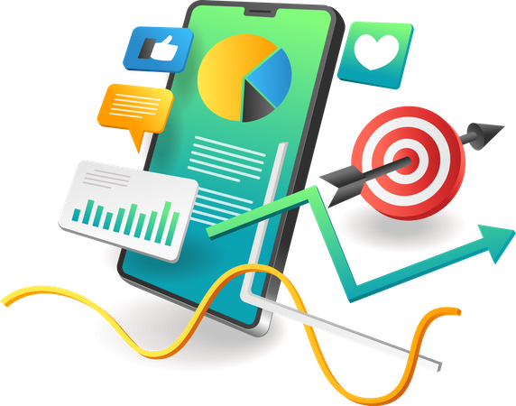 Digital marketing analysis  Illustration