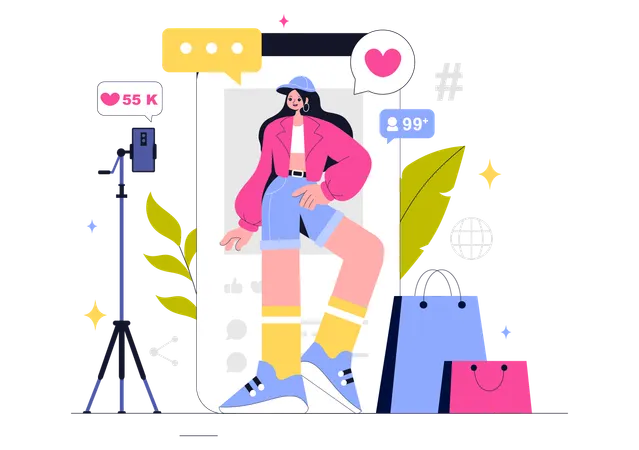 デジタルマーケティングコンテンツ作成  イラスト