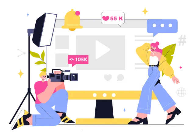 デジタルマーケティングコンテンツ作成  イラスト