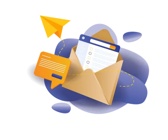 Digital marketing e-mail  Illustration