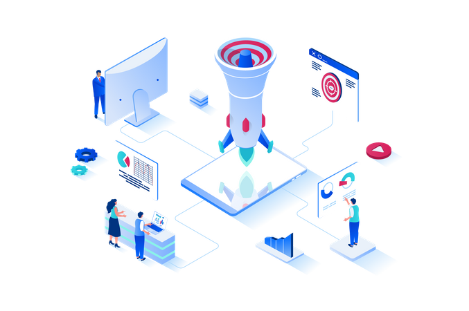 Digital marketing  Illustration