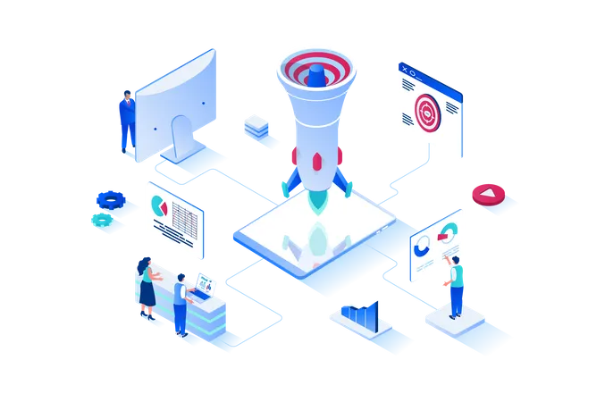 Digital marketing  Illustration