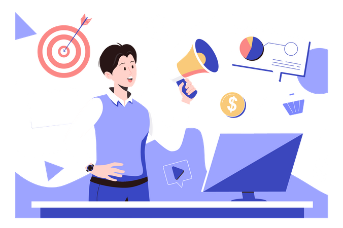 Digital marketing  Illustration