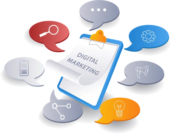 Digital marketing  Illustration