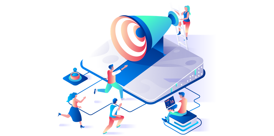 Digital Marketing  Illustration