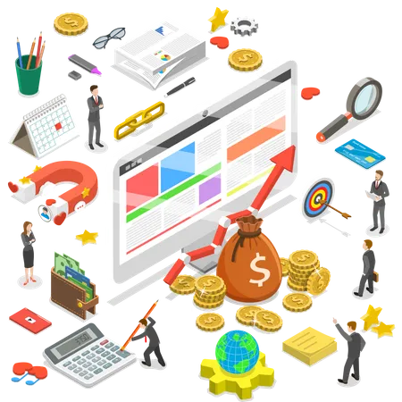 Digital marketing  Illustration