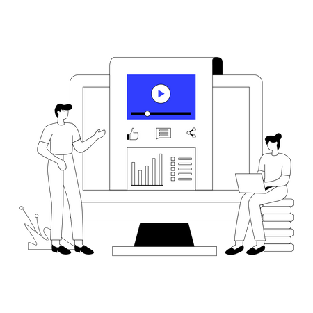 Digital Marketing  Illustration
