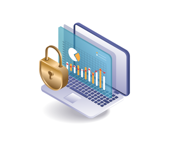 Digital marketing strategy security analysis  Illustration