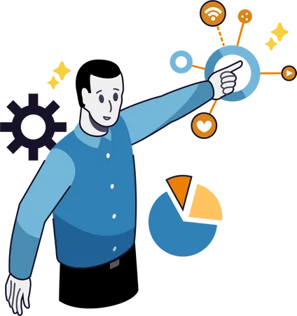 Digital Marketing Target Analysis  Illustration