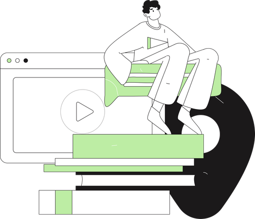 Digital math lecture  Illustration