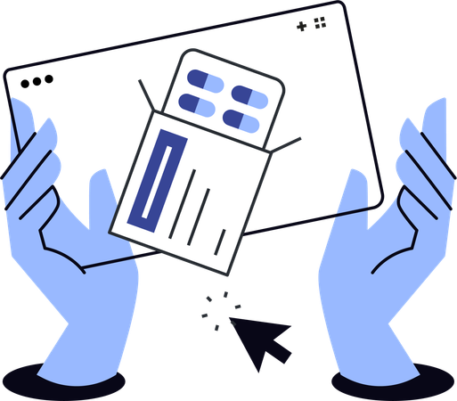 Digital Medicine store  Illustration