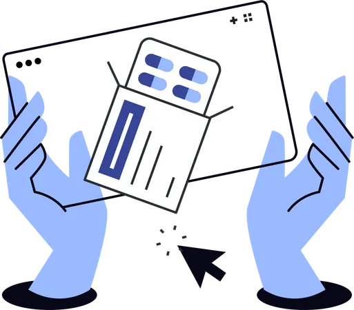 Digital Medicine store  Illustration