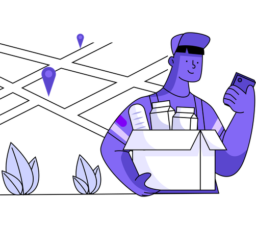Digital Navigation for Delivery  Ilustração