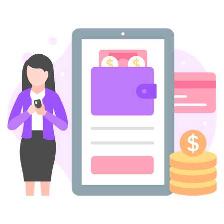 Digital Payment  Illustration