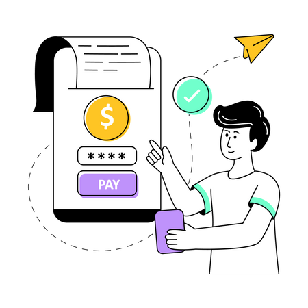 Digital Payment  Illustration