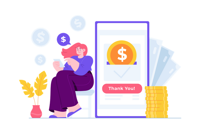 Digital payment  Illustration