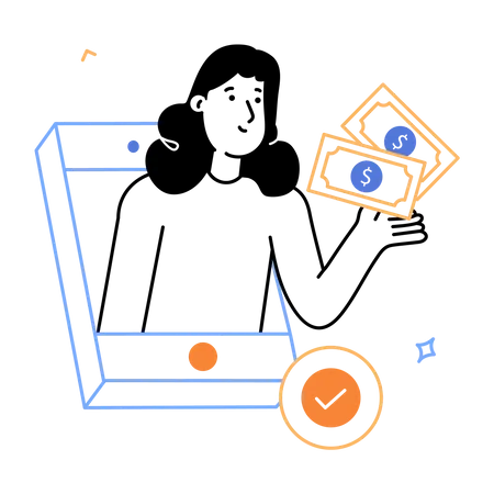 Digital Payment  Illustration