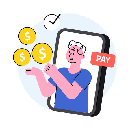 Digital Payment  Illustration