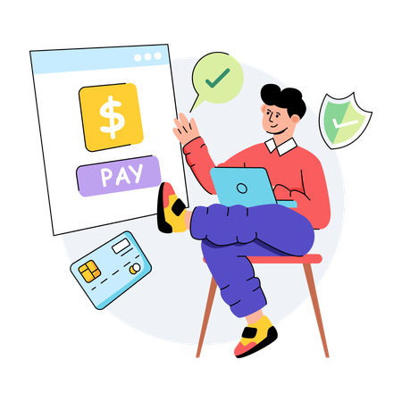 Digital Payment  Illustration