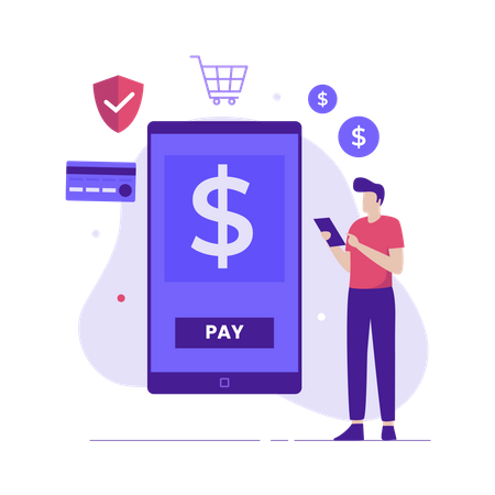 Digital Payment  Illustration