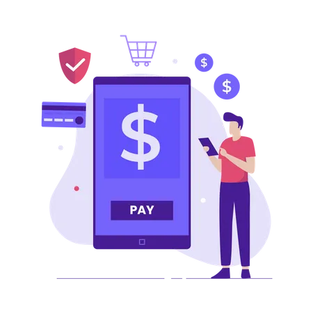 Digital Payment  Illustration