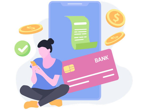 Digital Payment  Illustration