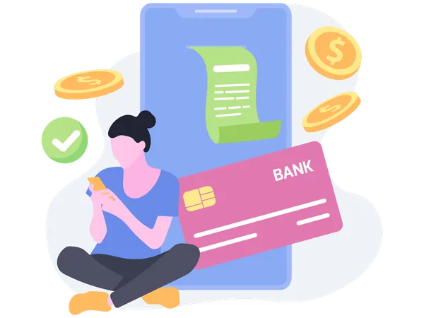 Digital Payment  Illustration