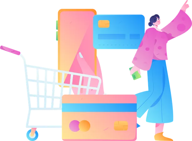 Digital Payment  Illustration