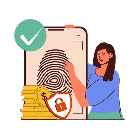 Digital Payment Security Illustration