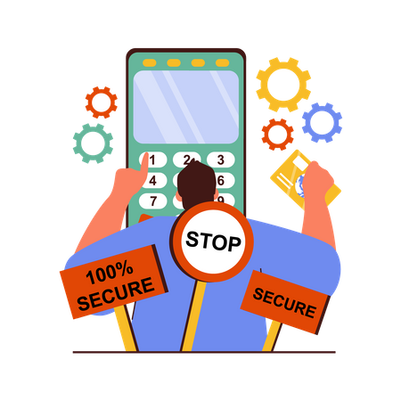 100 percentage Payment Security  Illustration