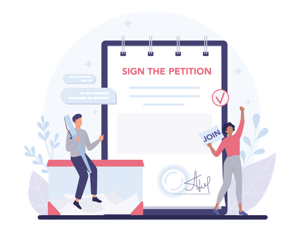 Digital Petition  Illustration