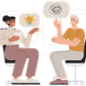 illustrations of digital psychological therapy