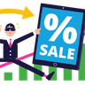 illustrations of sale graph