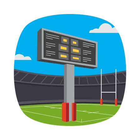 Digital Scoreboard Display  Illustration