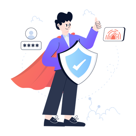 Digital Security  Illustration