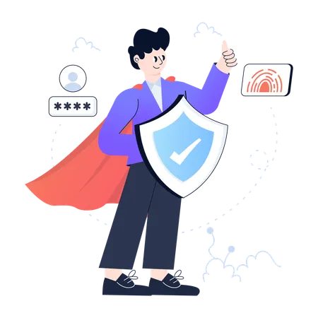 Digital Security  Illustration