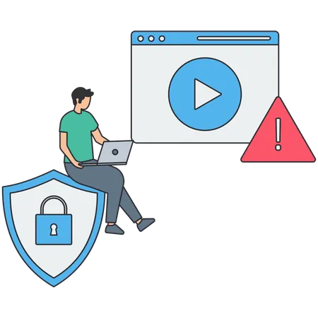 Digital Security  Illustration