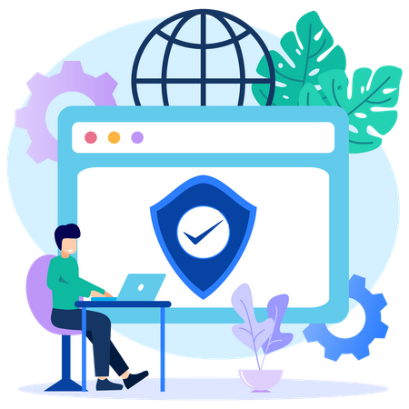 Digital Security  Illustration